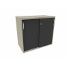 Armoire de bureau portes coulissantes H 74 cm Proline