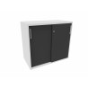 Armoire de bureau portes coulissantes H 74 cm Proline