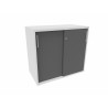 Armoire de bureau portes coulissantes H 74 cm Proline