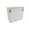 Armoire de bureau portes coulissantes H 74 cm Proline