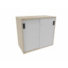 Armoire de bureau portes coulissantes H 74 cm Proline