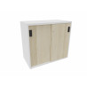 Armoire de bureau portes coulissantes H 74 cm Proline