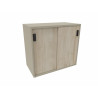 Armoire de bureau portes coulissantes H 74 cm Proline