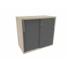 Armoire de bureau portes coulissantes H 74 cm Proline