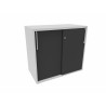 Armoire de bureau portes coulissantes H 74 cm Proline