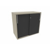 Armoire de bureau portes coulissantes H 74 cm Proline