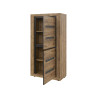 Meuble de rangement rustique chêne foncé Scoty