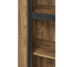 Meuble de rangement rustique chêne foncé Scoty