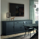 Buffet/bahut moderne 240 cm noir Raphie