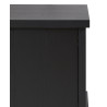 Meuble TV moderne noir 166 cm Raphie