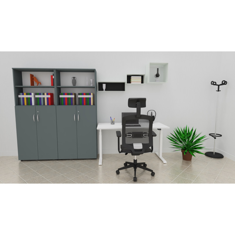 Armoire de bureau combinée H 188 cm Online