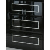 Buffet/bahut design 2 portes/3 tiroirs laqué noir Talara