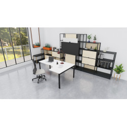 Bureau compact asymétrique 90° Producteo