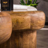 Table basse en bois de manguier massif naturel Rosalie (lot de 2)
