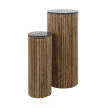 Tables d'appoint en manguier massif naturel Dorie (lot de 2)