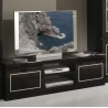 Meuble TV design laqué noir Talara