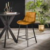 Tabouret de bar moderne en velours Minelli (lot de 2)