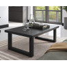 Table basse moderne chêne noir Valeria