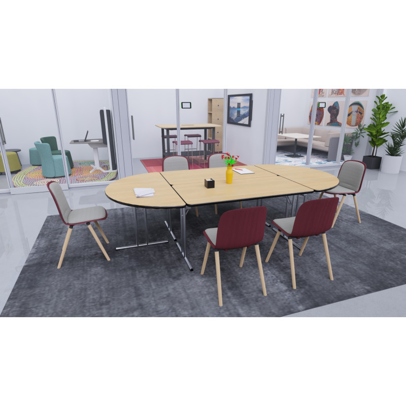 Table d'extension demi-lune pour table modulable Actual