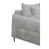 Canapé d'angle moderne en tissu gris clair Matilla