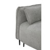 Canapé d'angle moderne en tissu gris clair Matilla