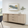 Buffet/bahut moderne 220 cm chêne sable Madera