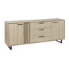 Buffet/bahut moderne 220 cm chêne sable Madera