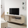 Meuble TV moderne 164 cm chêne sable Madera