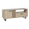 Meuble TV moderne 164 cm chêne sable Madera