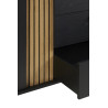 Buffet/bahut moderne 170 cm noir/chêne Madera