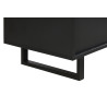 Table basse moderne rectangulaire noir/chêne Madera