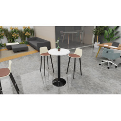 Table mange-debout ronde diamètre 60 cm Moka