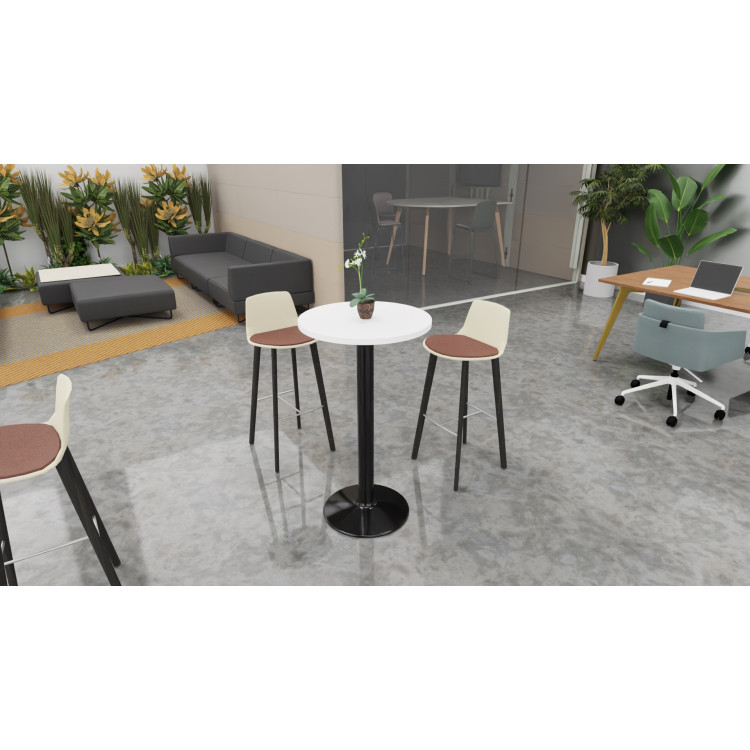 Table mange-debout ronde diamètre 60 cm Moka