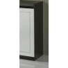 Buffet/bahut design 2 portes/3 tiroirs laqué blanc et noir Darma
