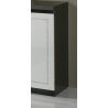 Buffet/bahut design 2 portes/3 tiroirs laqué blanc et noir Darma