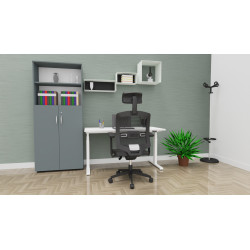 Armoire de bureau combinée H 188 cm Online