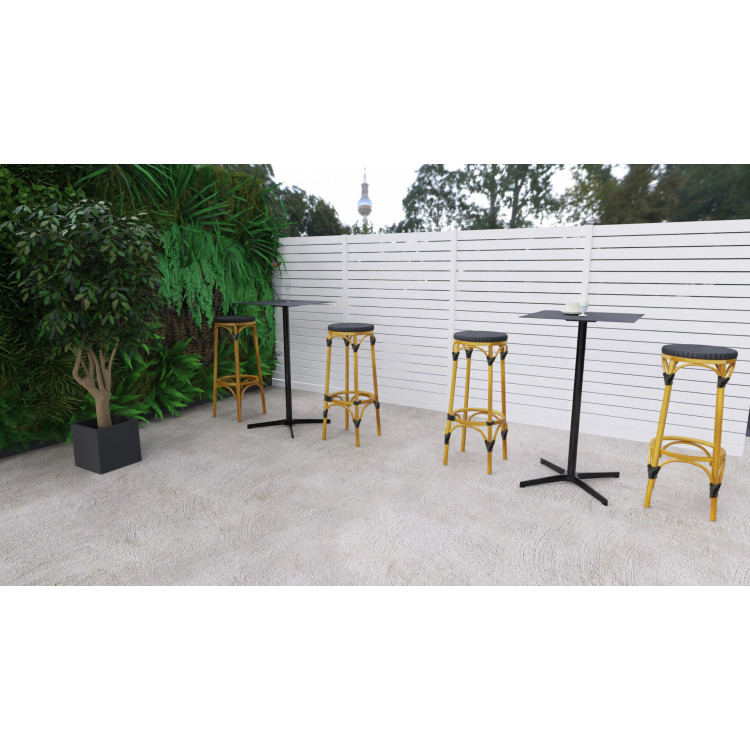 Tabouret de bar d'extérieur en tressage Soron