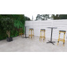 Tabouret de bar d'extérieur en tressage Soron