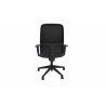 Fauteuil de bureau coque noir en tissu Moovie