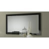 Miroir de salle à manger design 140 cm laqué noir Darma