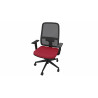 Fauteuil de bureau coque noir en tissu Moovie