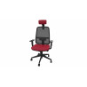 Fauteuil de bureau coque noir en tissu Moovie