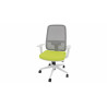 Fauteuil de bureau coque blanche en tissu Moovie