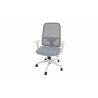 Fauteuil de bureau coque blanche en tissu Moovie