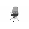 Fauteuil de bureau coque blanche en tissu Moovie