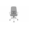 Fauteuil de bureau coque blanche en tissu Moovie