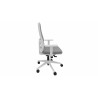 Fauteuil de bureau coque blanche en tissu Moovie