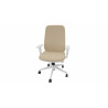 Fauteuil de bureau coque blanche en tissu Moovie