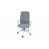 Fauteuil de bureau coque blanche en tissu Moovie