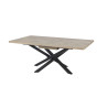 Table de salle à manger extensible contemporaine chêne canyon Santana